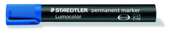 Lumocolor Permanent Marker Bullet Tip Blue x 10's pack ST352-3