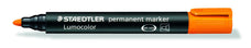 Lumocolor Permanent Marker Bullet Tip Orange x 10's pack ST352-4