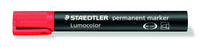 Lumocolor Permanent Marker Bullet Tip Red x 10's pack ST352-2