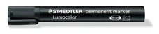 Lumocolor Permanent Marker Chisel Tip Black x 10's pack ST350-9