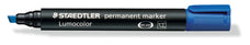 Lumocolor Permanent Marker Chisel Tip Blue x 10's pack ST350-3