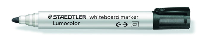 Lumocolor Whiteboard Marker Bullet Tip Black x 10's pack ST351-9