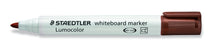 Lumocolor Whiteboard Marker Bullet Tip Brown x 10's pack ST351-7