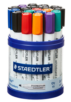 Lumocolor Whiteboard Marker Bullet Tip  Cup of 19 Assorted ST351-S-KP19