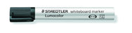 Lumocolor Whiteboard Marker Chisel Tip Black x 10's pack ST351-B-9
