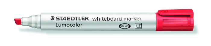 Lumocolor Whiteboard Marker Chisel Tip Red x 10's pack ST351-B-2