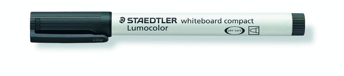 Lumocolor Whiteboard Marker Compact Bullet Tip Black x 10's pack ST341-9