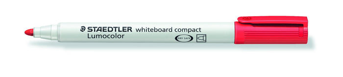Lumocolor Whiteboard Marker Compact Bullet Tip Red x 10's pack ST341-2