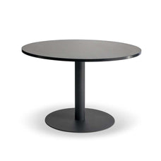 Lunar 1000mm Meeting Table - Black Base / Black Woodgrain Top MG_LUNTBL10_BW