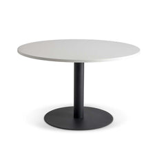 Lunar 1200mm Meeting Table - Black Base / White Top MG_LUNTBL12_W