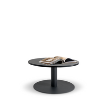 Lunar 600 Coffee Table - Black Base / Black Woodgrain Top MG_LUNF600B_BW