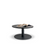 Lunar 600 Coffee Table - Black Base / Black Woodgrain Top MG_LUNF600B_BW