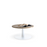 Lunar 600 Coffee Table - White Base / Autumn Oak Top MG_LUNF600W_AO