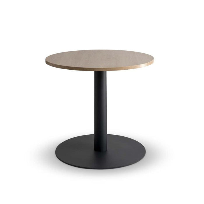 Lunar 900mm Meeting Table - Black Base / Autumn Oak Top MG_LUNTBL9_AO