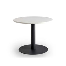 Lunar 900mm Meeting Table - Black Base / White Top MG_LUNTBL9_W