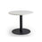 Lunar 900mm Meeting Table - Black Base / White Top MG_LUNTBL9_W