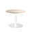 Lunar 900mm Meeting Table - White Base / Autumn Oak Top MG_LUNTBLW9_AO