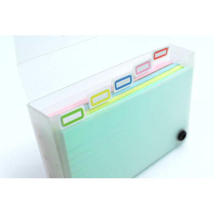 Luxpad 5" x 3" Assorted Colours Notecards plus Carry Case CXLUX53FILE