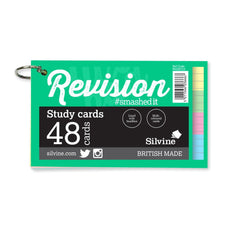 Luxpad 5"x 3" Assorted Colours Revision Study Cards with Binding Ring CXPADSC53
