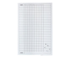 Magnetic Glass Staff Indicator Board 600 x 900mm - 27 Names Rows BVGSIB27