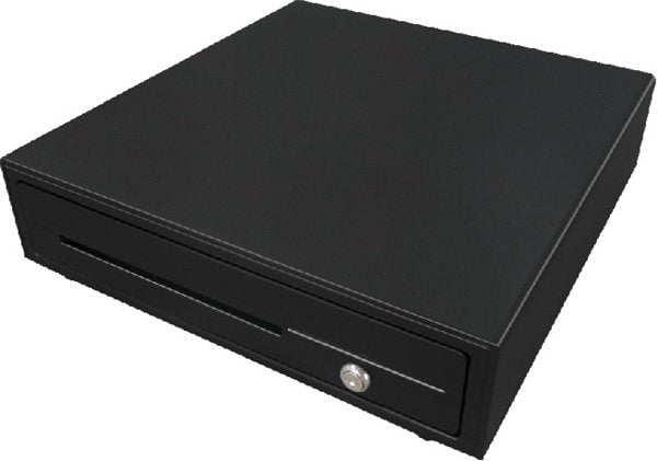 Maken CK-420 Cash Drawer 4 Note, 8 Coin Black Front 24V DVRA3618