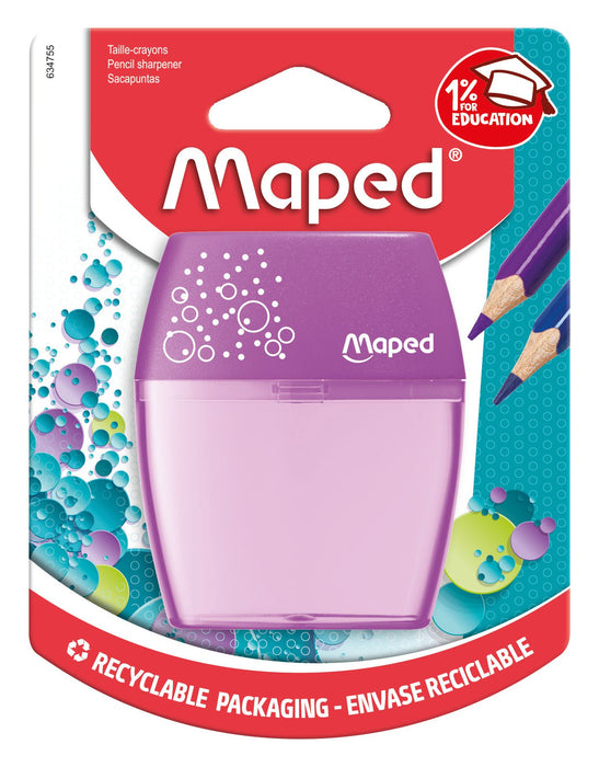Maped 2 Hole Pencil Sharpener Tub (Assorted Colours) AO8634755