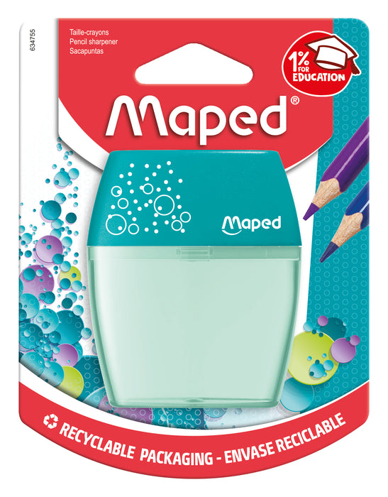 Maped 2 Hole Pencil Sharpener Tub (Assorted Colours) AO8634755