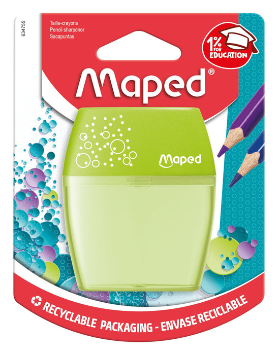Maped 2 Hole Pencil Sharpener Tub (Assorted Colours) AO8634755