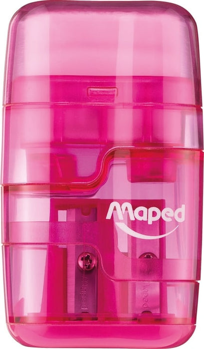 Maped Connect Translucent Sharper & Eraser, Assorted Colours AO8049210