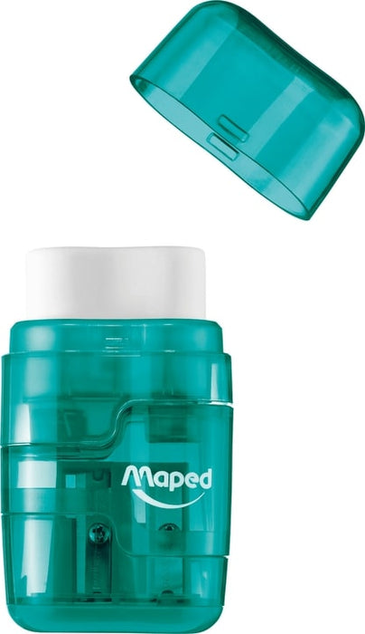 Maped Connect Translucent Sharper & Eraser, Assorted Colours AO8049210