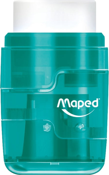 Maped Connect Translucent Sharper & Eraser, Assorted Colours AO8049210