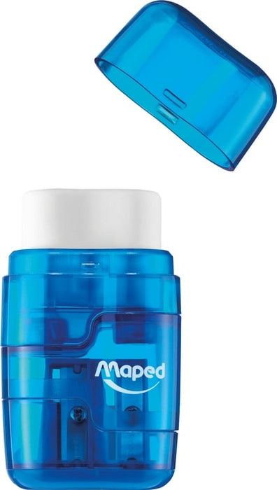 Maped Connect Translucent Sharper & Eraser, Assorted Colours AO8049210