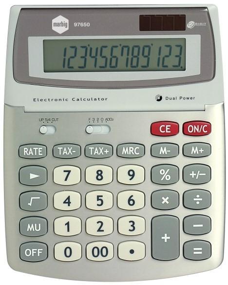 Marbig 12 Digit Desktop Tax Calculator AO97650