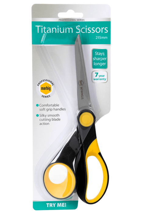 Marbig 215mm Pro Series Titanium Scissors AO975452
