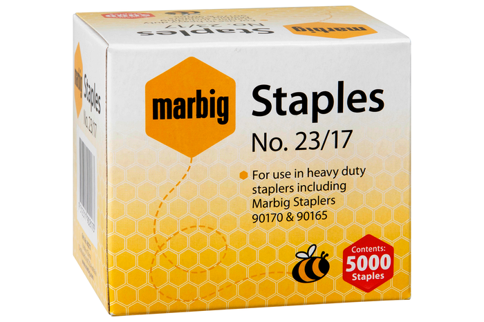 Marbig 23/17 Heavy Duty Staples, 5000's pack AO90217