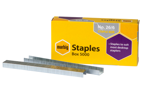 Marbig 26/6 Staples x 5000 AO90300