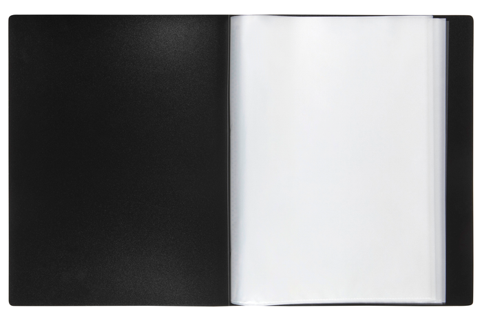 Marbig 36 Pocket A4 Clearview Non-Refillable Display Book, Black AO2056002