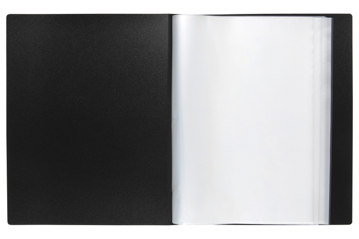 Marbig 50 Pocket A4 Clearview Non-Refillable Display Book, Black AO2057002