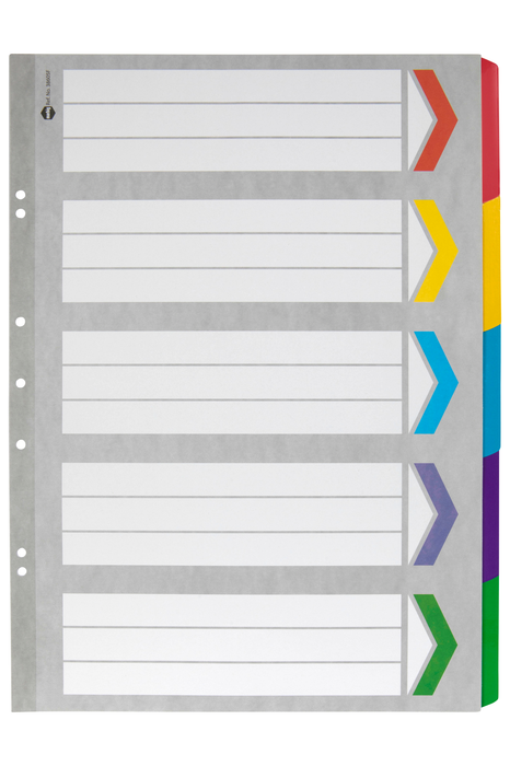 Marbig A3 Portrait Indices/Divider, 5 Tabs AO38605F
