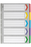 Marbig A3 Portrait Indices/Divider, 5 Tabs AO38605F