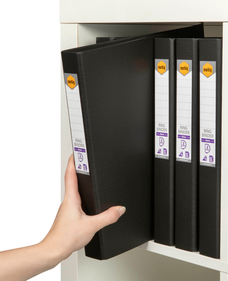 Marbig A4 2/25 Polyethylene (PE) Linen Finish Ring Binder Black AO5022102