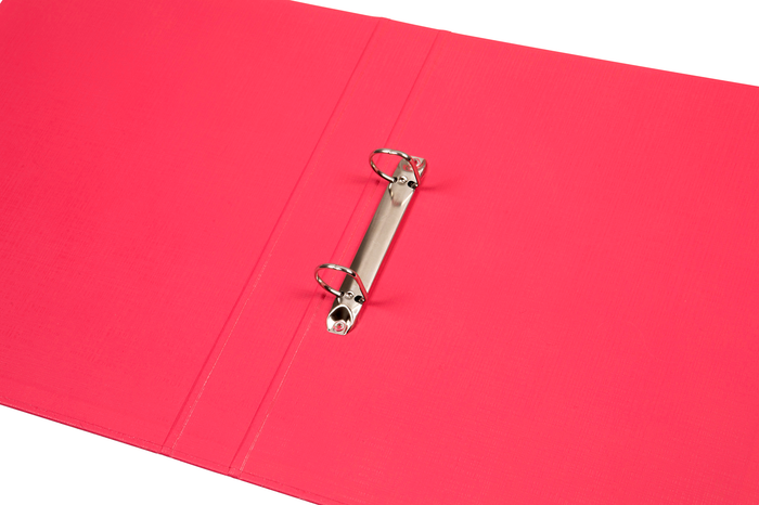 Marbig A4 2/25 Polyethylene (PE) Linen Finish Ring Binder Coral AO5022129