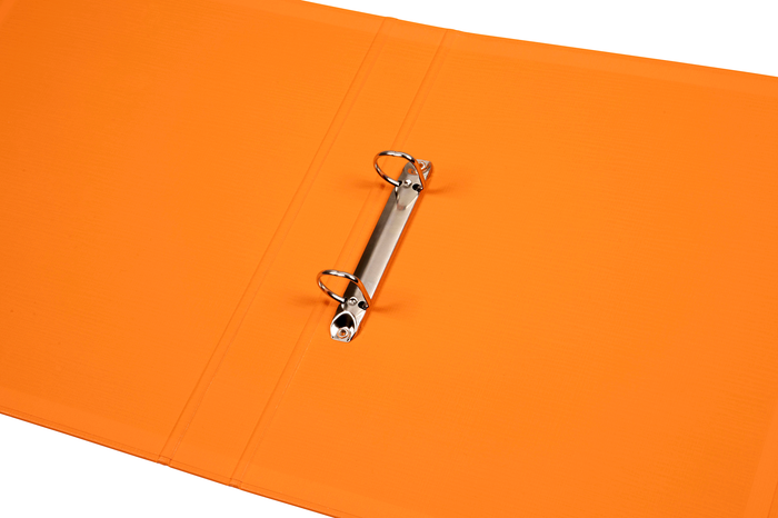 Marbig A4 2/25 Polyethylene (PE) Linen Finish Ring Binder Orange AO5022106