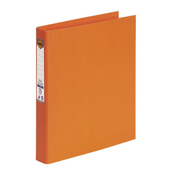 Marbig A4 2/25 Polyethylene (PE) Linen Finish Ring Binder Orange AO5022106