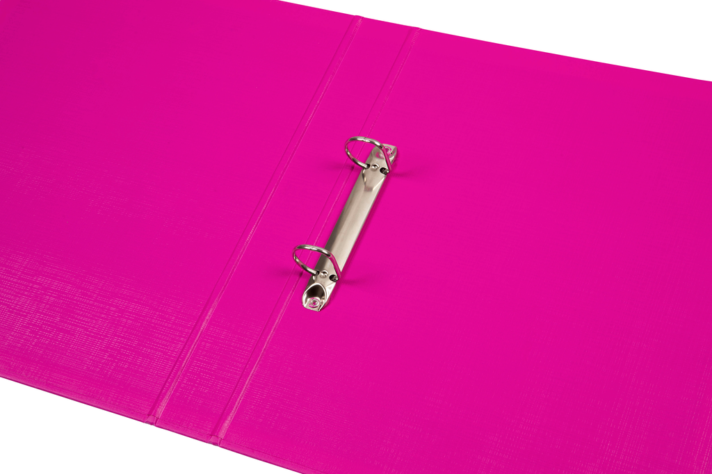 Marbig A4 2/25 Polyethylene (PE) Linen Finish Ring Binder Pink | Files ...