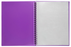Marbig A4 20 Pocket Insertable Cover Refillable Display Book, Purple Cover AO2008519