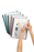 Marbig A4 20 Pocket Refillable Display Book, Clear Front, Assorted Colour Backing x 12's pack AO2007299