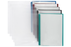 Marbig A4 20 Pocket Refillable Display Book, Clear Front, Assorted Colour Backing x 12's pack AO2007299