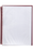 Marbig A4 20 Pocket Refillable Display Book, Clear Front, Maroon Backing AO2007203