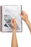 Marbig A4 20 Pocket Refillable Display Book, Clear Front, Maroon Backing AO2007203